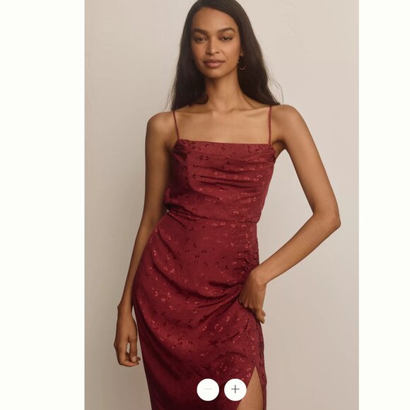 Anthropologie Asymmetrical Slip Midi Dress - Picture 3 of 4